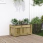 vidaXL Jardinera de madera de pino impregnada 60x31x31 cm vidaXL Jardinera de madera de pino impregnada 60x31x31 cm
