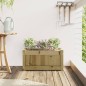 vidaXL Jardinera de madera de pino impregnada 60x31x31 cm vidaXL Jardinera de madera de pino impregnada 60x31x31 cm