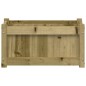 vidaXL Jardinera de madera de pino impregnada 60x31x31 cm vidaXL Jardinera de madera de pino impregnada 60x31x31 cm