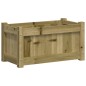 vidaXL Jardinera de madera de pino impregnada 60x31x31 cm vidaXL Jardinera de madera de pino impregnada 60x31x31 cm
