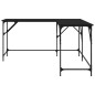 vidaXL Escritorio de madera de ingeniería negro 149x149x75 cm vidaXL Escritorio de madera de ingeniería negro 149x149x75 cm