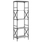 vidaXL Librería 5 estantes madera ingeniería gris Sonoma 59x35x171 cm vidaXL Librería 5 estantes madera ingeniería gris Sonoma 59x35x171 cm