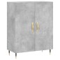 vidaXL Aparador alto madera contrachapada gris hormigón 69,5x34x180 cm vidaXL Aparador alto madera contrachapada gris hormigón 69,5x34x180 cm