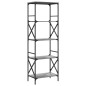 vidaXL Librería 5 estantes madera ingeniería gris Sonoma 59x35x171 cm vidaXL Librería 5 estantes madera ingeniería gris Sonoma 59x35x171 cm