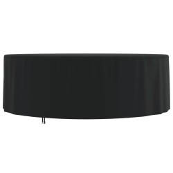 vidaXL Cubierta muebles jardín redonda Oxford 420D negro Ø 244x71 cm