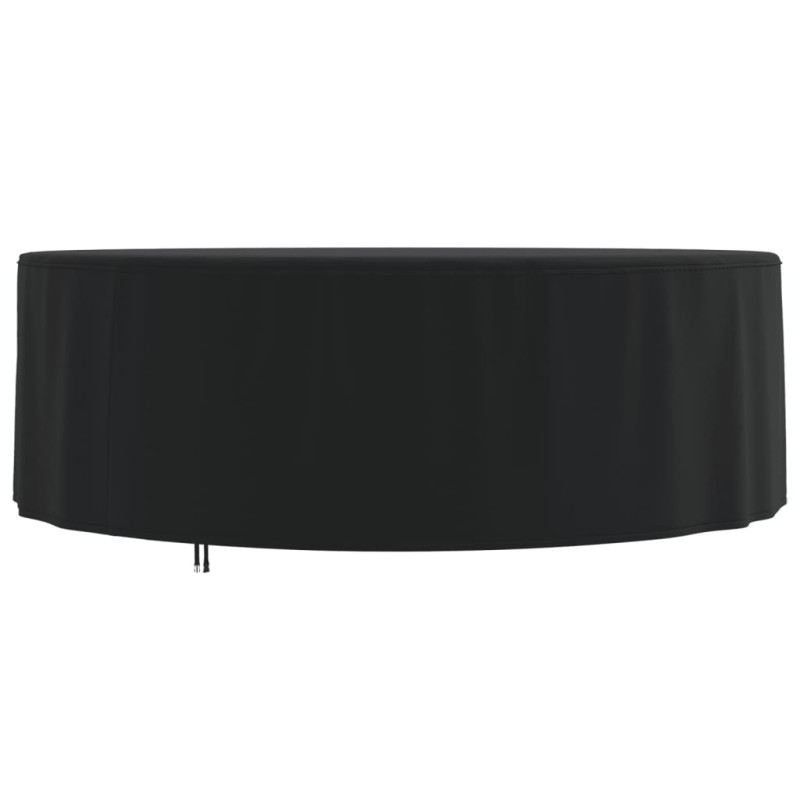 vidaXL Cubierta muebles jardín redonda Oxford 420D negro Ø 244x71 cm
