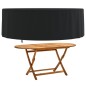 vidaXL Cubierta muebles jardín redonda Oxford 420D negro Ø 244x71 cm
