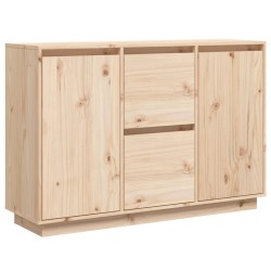 vidaXL Aparador de madera maciza de pino 110x34x75 cm