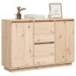 vidaXL Aparador de madera maciza de pino 110x34x75 cm vidaXL Aparador de madera maciza de pino 110x34x75 cm
