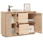 vidaXL Aparador de madera maciza de pino 110x34x75 cm vidaXL Aparador de madera maciza de pino 110x34x75 cm