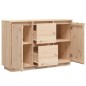 vidaXL Aparador de madera maciza de pino 110x34x75 cm vidaXL Aparador de madera maciza de pino 110x34x75 cm