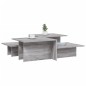 vidaXL Mesas de centro 2 uds madera contrachapada gris Sonoma vidaXL Mesas de centro 2 uds madera contrachapada gris Sonoma