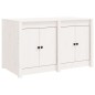 vidaXL Muebles de cocina de exterior 3 pzas madera maciza pino blanco vidaXL Muebles de cocina de exterior 3 pzas madera maciza pino blanco