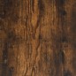 vidaXL Mesa consola hierro madera ingeniería roble ahumado 160x30x75cm