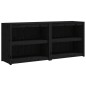 vidaXL Muebles de cocina de exterior 2 pzas madera maciza pino negro vidaXL Muebles de cocina de exterior 2 pzas madera maciza pino negro