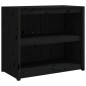 vidaXL Muebles de cocina de exterior 2 pzas madera maciza pino negro vidaXL Muebles de cocina de exterior 2 pzas madera maciza pino negro