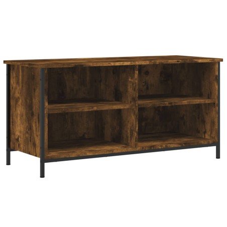 vidaXL Mueble para TV madera contrachapada roble ahumado 100x40x50 cm