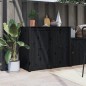 vidaXL Armario de cocina de exterior madera maciza de pino negro