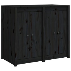 vidaXL Armario de cocina de exterior madera maciza de pino negro