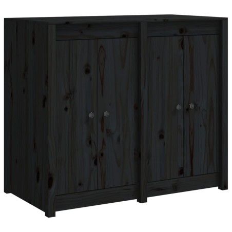 vidaXL Armario de cocina de exterior madera maciza de pino negro