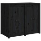 vidaXL Armario de cocina de exterior madera maciza de pino negro