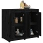 vidaXL Armario de cocina de exterior madera maciza de pino negro