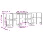 vidaXL Muebles de cocina de exterior 4 pzas madera maciza pino blanco vidaXL Muebles de cocina de exterior 4 pzas madera maciza pino blanco