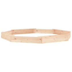 vidaXL Arenero con asientos octógono madera maciza de pino