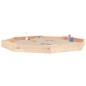 vidaXL Arenero con asientos octógono madera maciza de pino