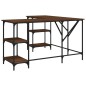 vidaXL Escritorio madera de ingeniería roble marrón 139x139x75 cm vidaXL Escritorio madera de ingeniería roble marrón 139x139x75 cm