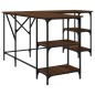 vidaXL Escritorio madera de ingeniería roble marrón 139x139x75 cm vidaXL Escritorio madera de ingeniería roble marrón 139x139x75 cm