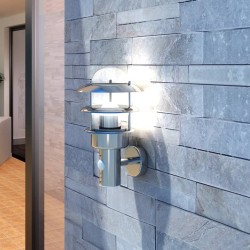 Aplique de pared de acero inoxidable, para jardín