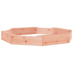 vidaXL Arenero con asientos octógono madera maciza de abeto Douglas