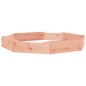 vidaXL Arenero con asientos octógono madera maciza de abeto Douglas