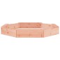 vidaXL Arenero con asientos octógono madera maciza de abeto Douglas