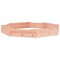 vidaXL Arenero con asientos octógono madera maciza de abeto Douglas