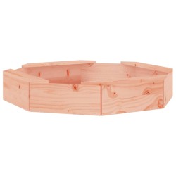 vidaXL Arenero con asientos octógono madera maciza de abeto Douglas