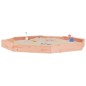 vidaXL Arenero con asientos octogonal madera maciza de abeto Douglas vidaXL Arenero con asientos octogonal madera maciza de abeto Douglas