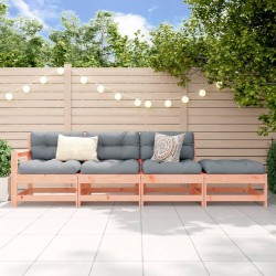 vidaXL Juego de muebles de jardín 4 pzas madera maciza abeto Douglas