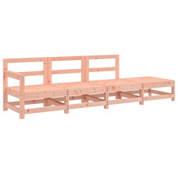 vidaXL Juego de muebles de jardín 4 pzas madera maciza abeto Douglas