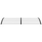 vidaXL Marquesina para puerta PC 240x100 cm