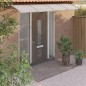 vidaXL Marquesina de puerta policarbonato gris 400x100 cm vidaXL Marquesina de puerta policarbonato gris 400x100 cm