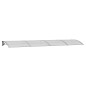 vidaXL Marquesina de puerta policarbonato gris 400x100 cm vidaXL Marquesina de puerta policarbonato gris 400x100 cm