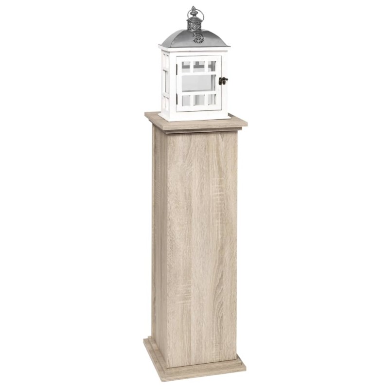 FMD Mesita decorativa con puerta color roble 88,5 cm FMD Mesita decorativa con puerta color roble 88,5 cm