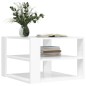 vidaXL Mesa de centro madera ingeniería blanco brillo 59,5x59,5x40 cm vidaXL Mesa de centro madera ingeniería blanco brillo 59,5x59,5x40 cm