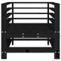 vidaXL Sillones de jardín 2 unidades madera maciza pino negro vidaXL Sillones de jardín 2 unidades madera maciza pino negro