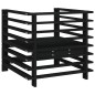 vidaXL Sillones de jardín 2 unidades madera maciza pino negro vidaXL Sillones de jardín 2 unidades madera maciza pino negro