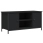 vidaXL Mueble para TV madera contrachapada negro 100x40x50 cm vidaXL Mueble para TV madera contrachapada negro 100x40x50 cm