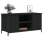 vidaXL Mueble para TV madera contrachapada negro 100x40x50 cm vidaXL Mueble para TV madera contrachapada negro 100x40x50 cm