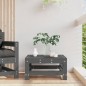 vidaXL Taburete de jardín de madera maciza de pino gris vidaXL Taburete de jardín de madera maciza de pino gris